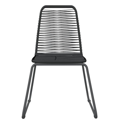 Set Mobili da Pranzo per Giardino 3 pz Nero - homemem39