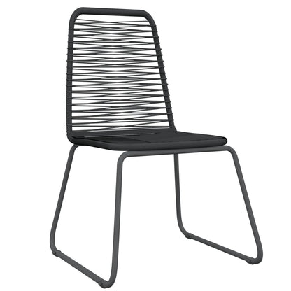Set Mobili da Pranzo per Giardino 5 pz Nero | homemem39