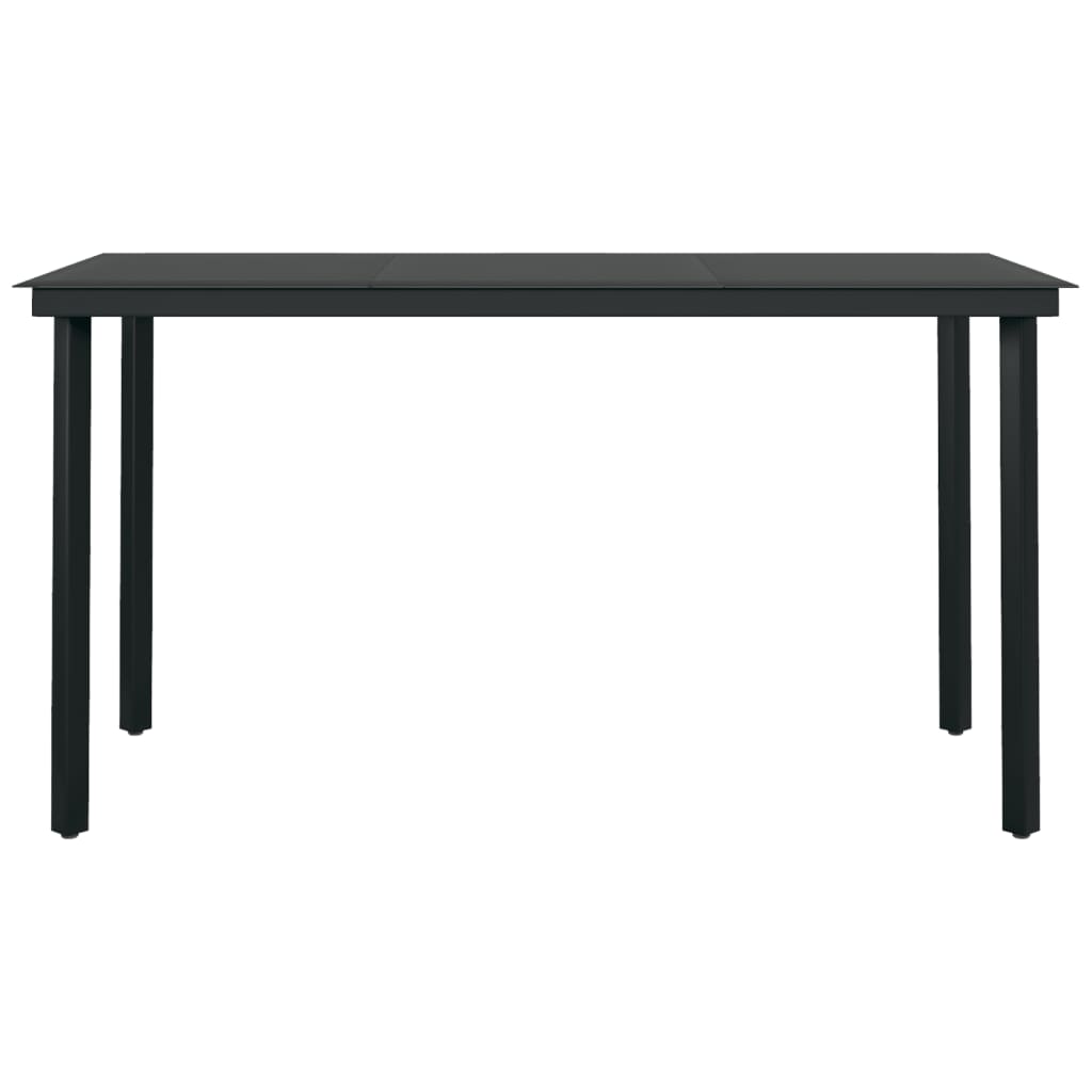 Set da Pranzo da Giardino 5 pz Nero | homemem39