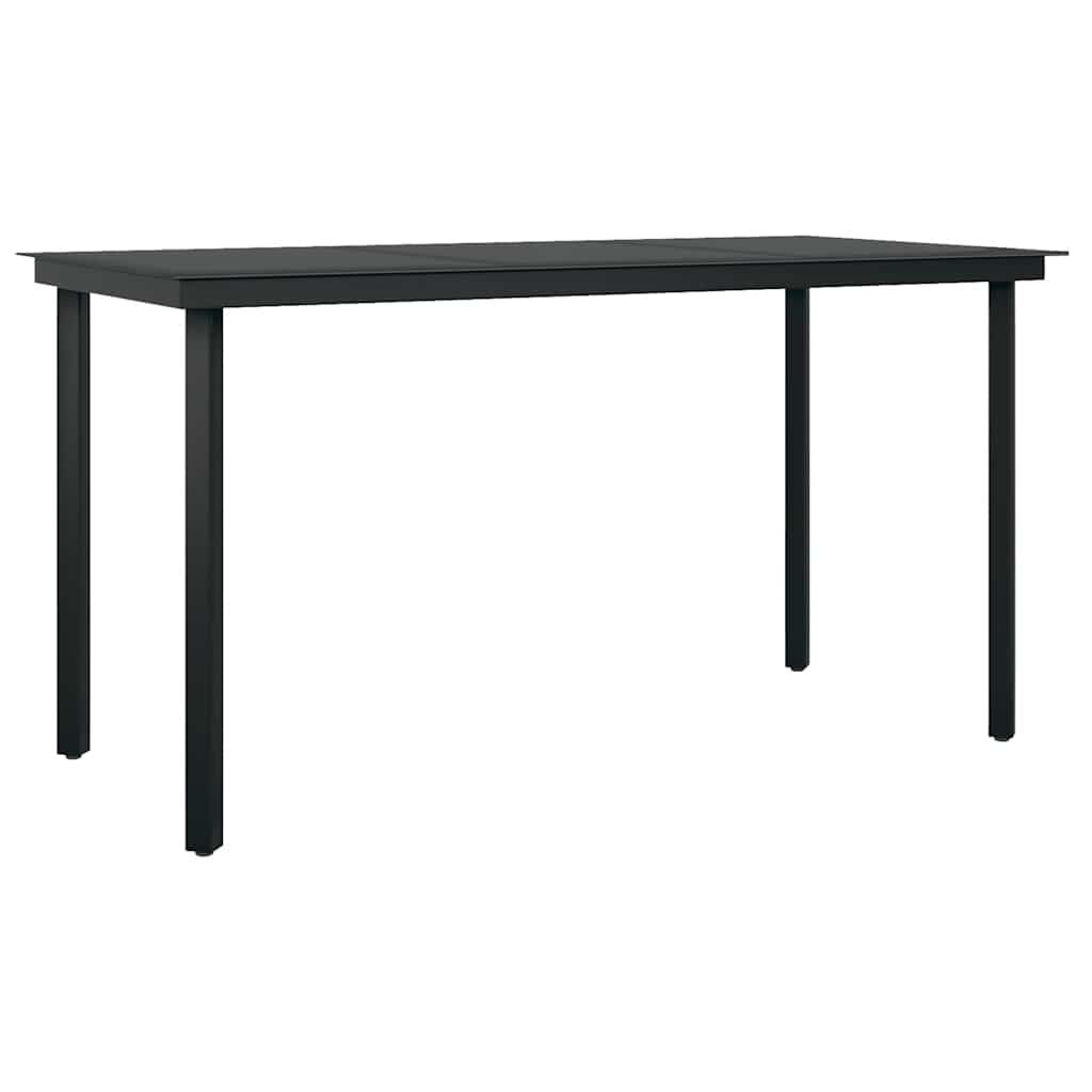 Set da Pranzo da Giardino 7 pz Nero | homemem39