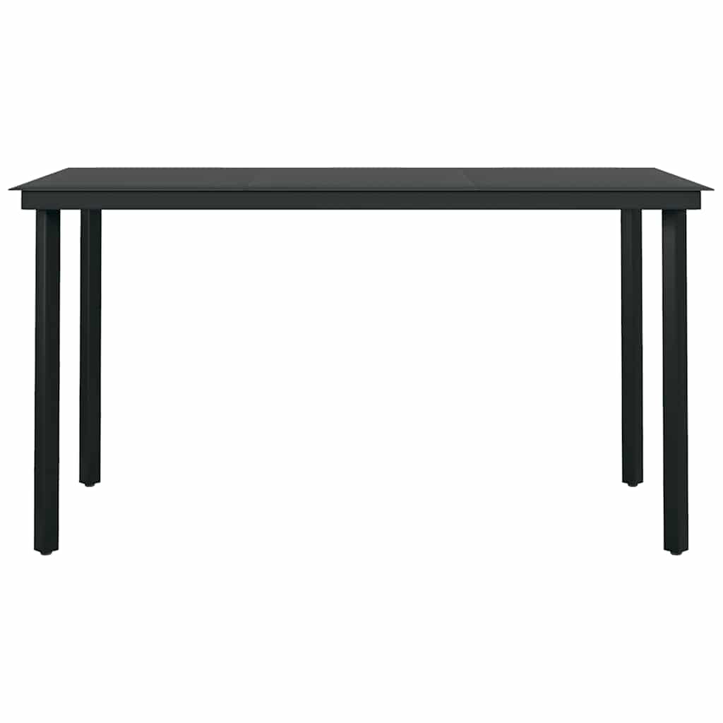 Set da Pranzo da Giardino 7 pz Nero | homemem39