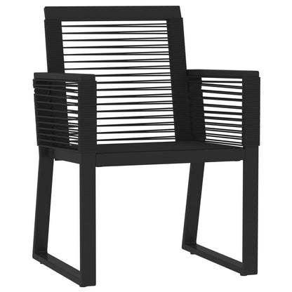Set Mobili da Pranzo per Giardino 3 pz Nero | homemem39