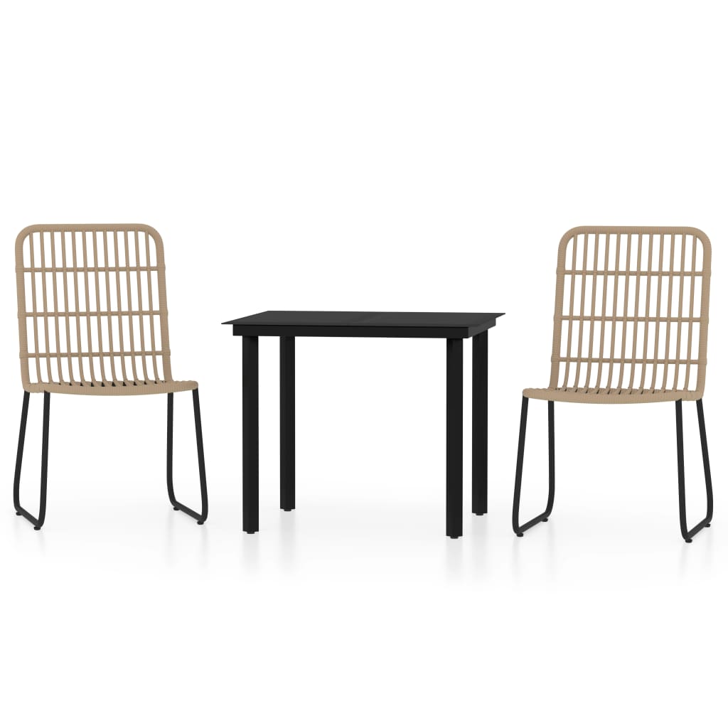 Set Mobili da Pranzo da Giardino 3 pz Rovere | homemem39