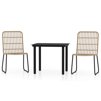 Set Mobili da Pranzo da Giardino 3 pz Rovere | homemem39