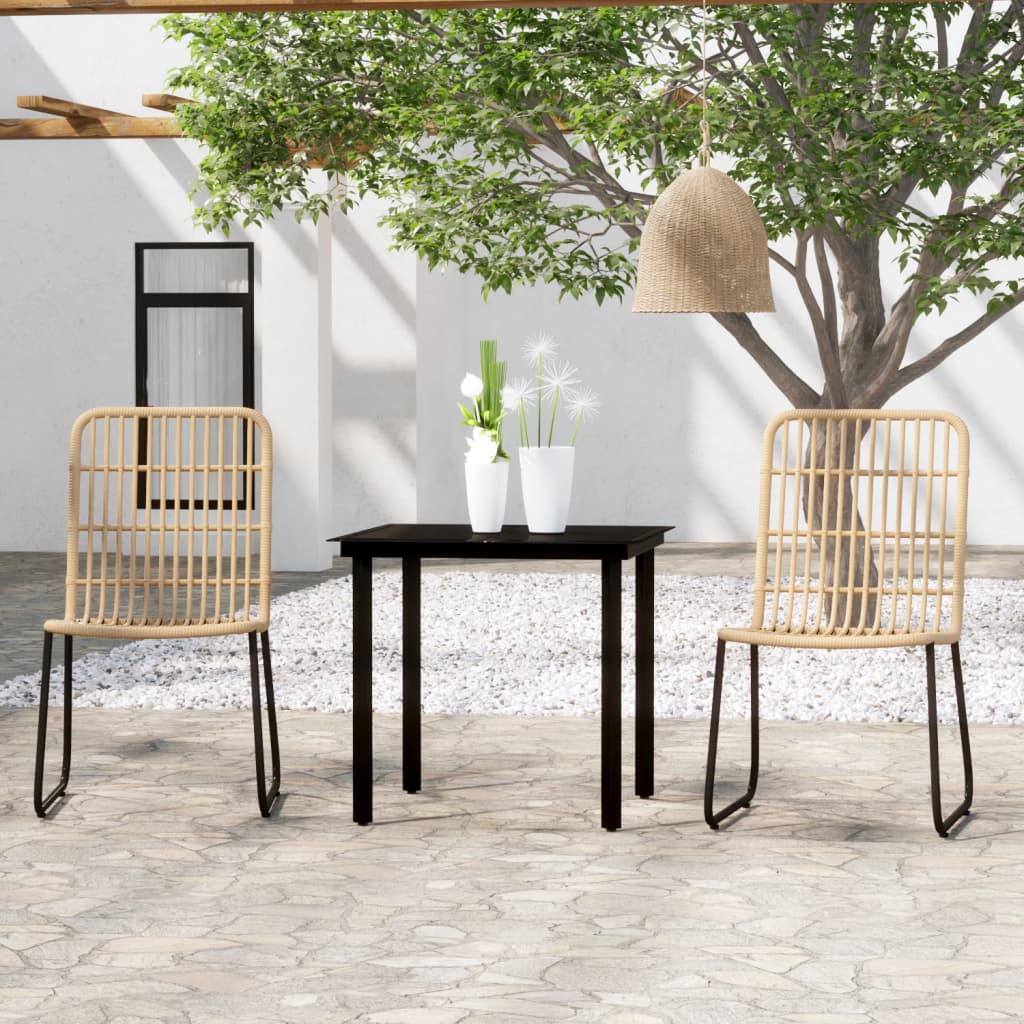Set Mobili da Pranzo da Giardino 3 pz Rovere | homemem39