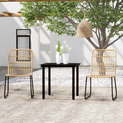 Set Mobili da Pranzo da Giardino 3 pz Rovere | homemem39