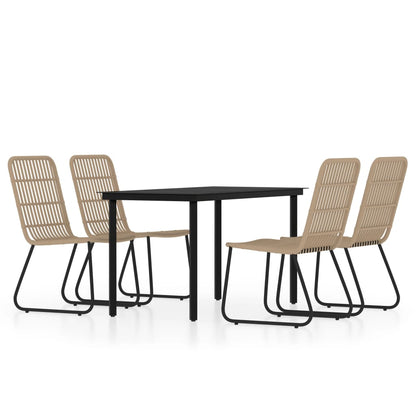Set Mobili da Pranzo per Giardino 5 pz Rovere | homemem39