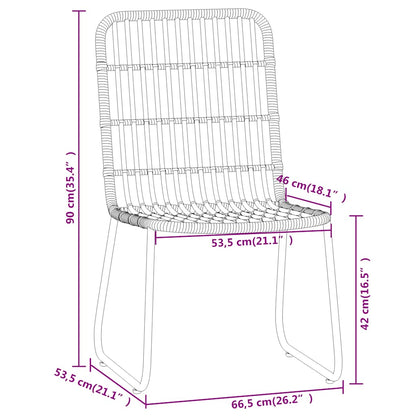Set Mobili da Pranzo per Giardino 5 pz Rovere | homemem39