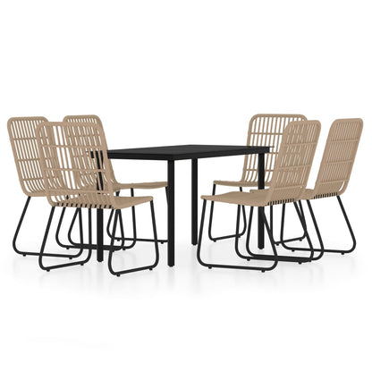 Set Mobili da Pranzo da Giardino 7 pz Rovere | homemem39