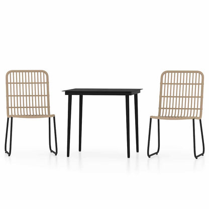 Set Mobili da Pranzo da Giardino 3 pz Rovere | homemem39