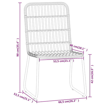 Set Mobili da Pranzo da Giardino 3 pz Rovere | homemem39