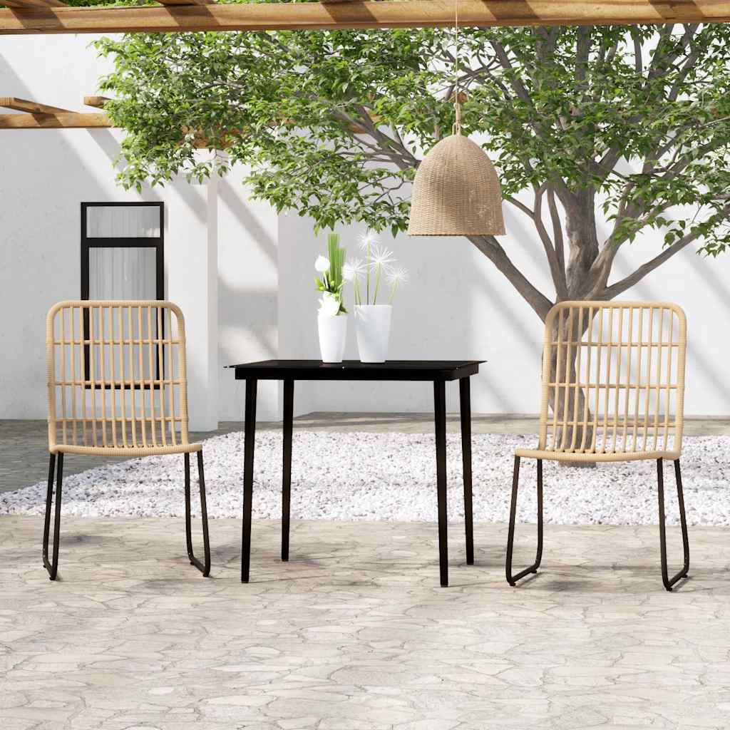Set Mobili da Pranzo da Giardino 3 pz Rovere | homemem39