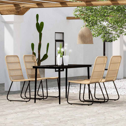 Set Mobili da Pranzo per Giardino 5 pz Rovere | homemem39