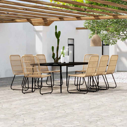 Set da Pranzo per Giardino97 pz con Cuscini Rovere | homemem39