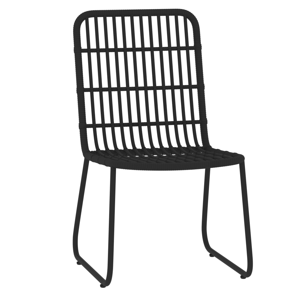 Set da Pranzo per Giardino 9 pz con Cuscini Nero | homemem39