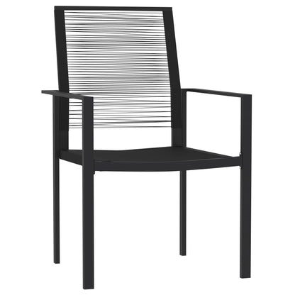 Set Mobili da Pranzo da Giardino 7 pz Nero | homemem39