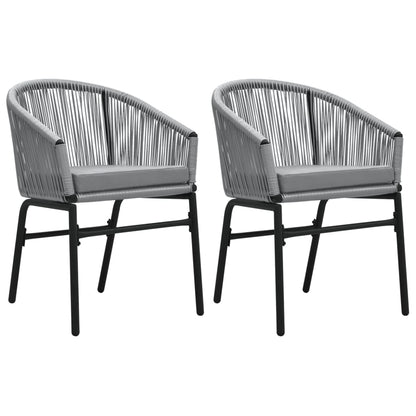 Set Mobili da Pranzo per Giardino 3 pz Grigio | homemem39
