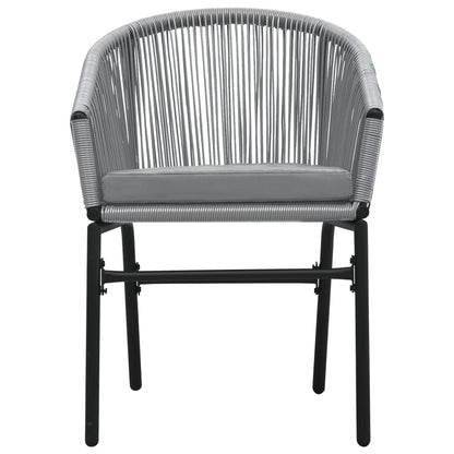 Set Mobili da Pranzo per Giardino 3 pz Grigio | homemem39