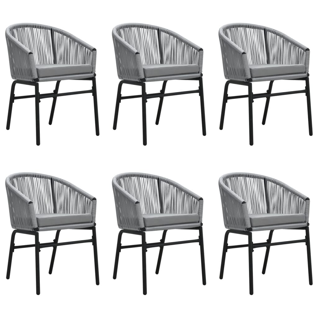 Set Mobili da Pranzo da Giardino 7 pz Antracite | homemem39