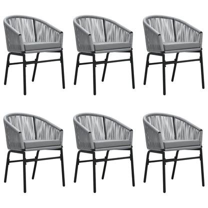 Set Mobili da Pranzo da Giardino 7 pz Antracite | homemem39