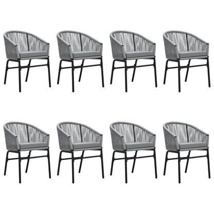 Set Mobili da Pranzo da Giardino 9 pz Antracite - homemem39