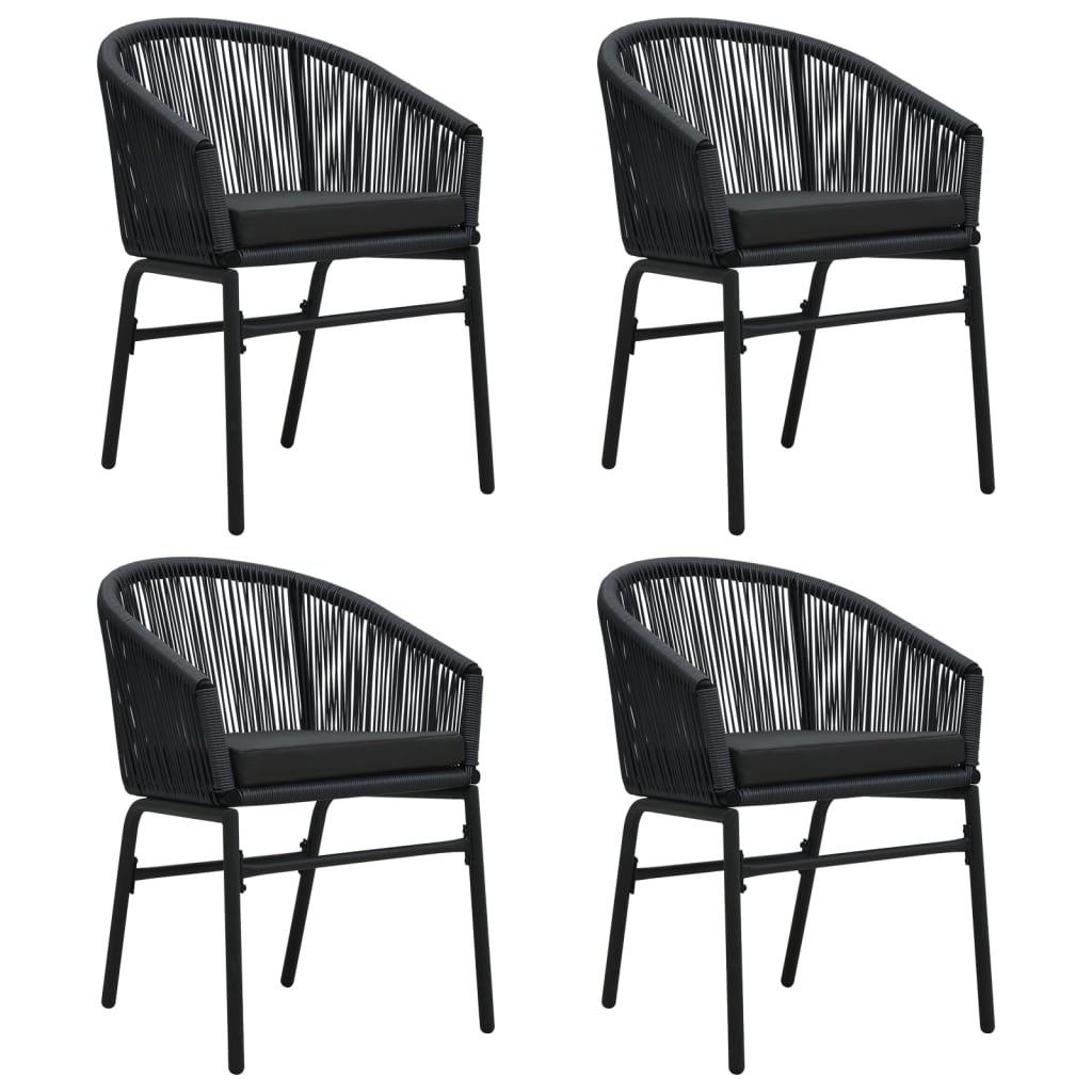 Set da Pranzo per Giardino 5 pz Nero | homemem39