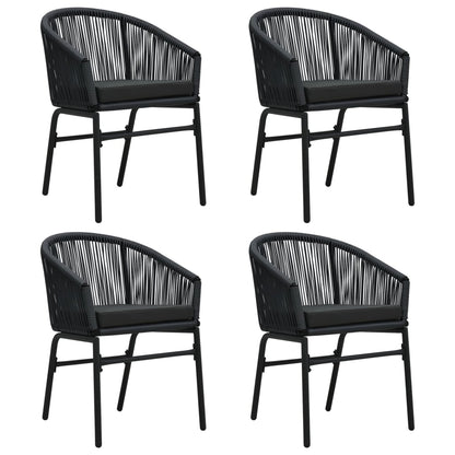 Set da Pranzo per Giardino 5 pz Nero | homemem39