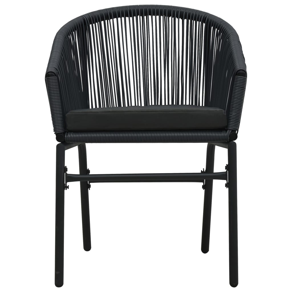 Set da Pranzo per Giardino 5 pz Nero | homemem39