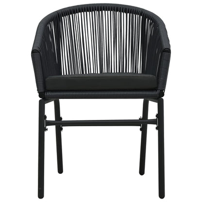 Set da Pranzo da Giardino 7 pz Nero | homemem39