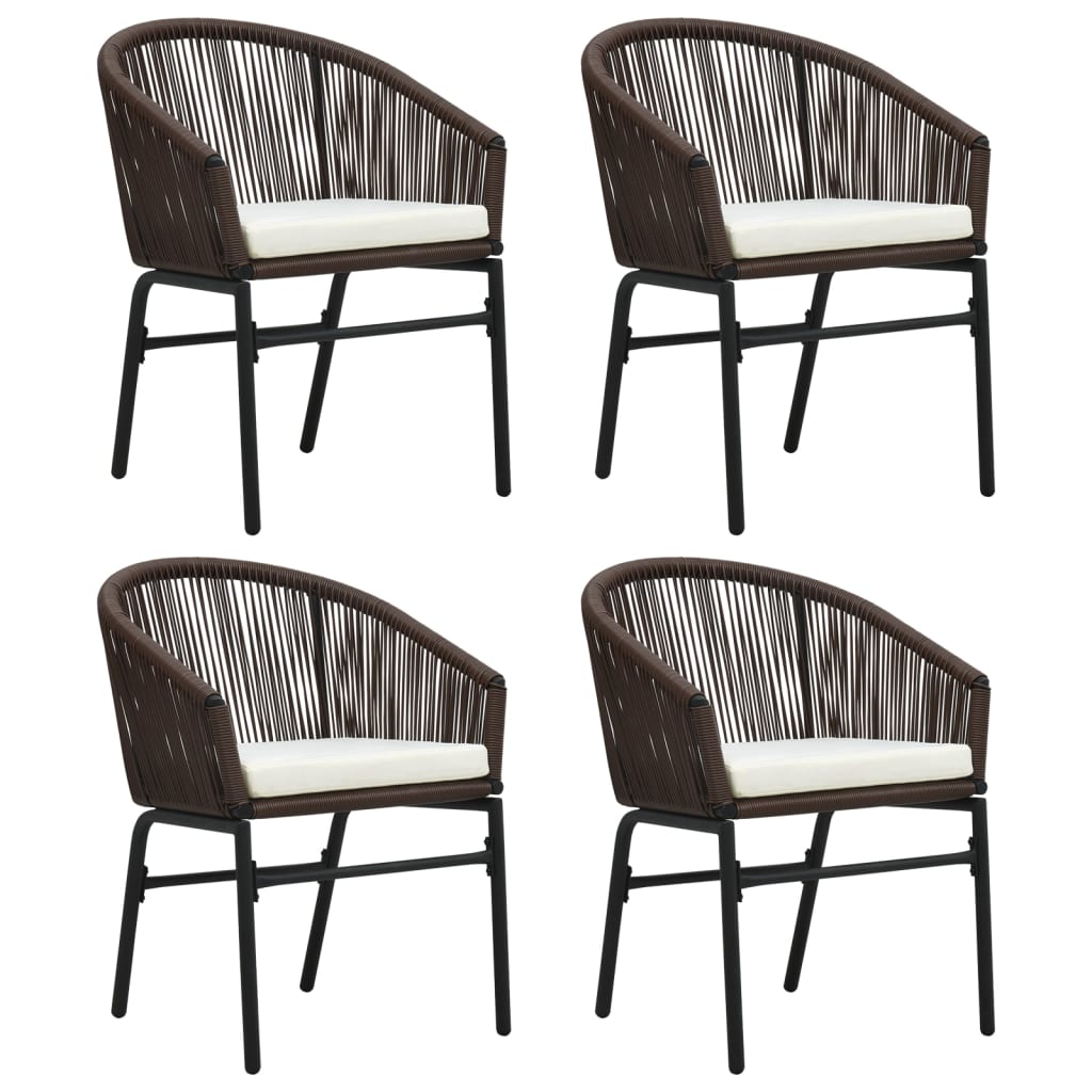 Set Mobili da Pranzo per Giardino 5 pz Marrone | homemem39