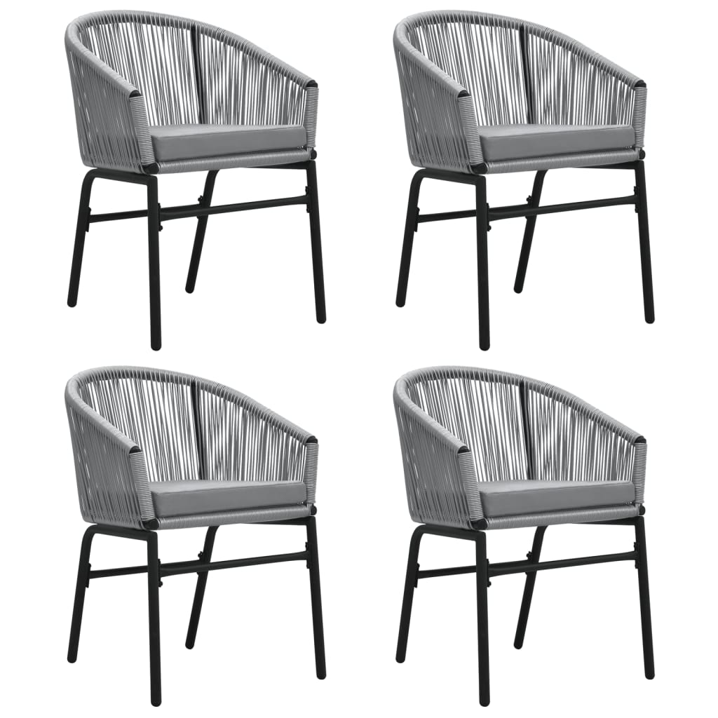 Set da Pranzo da Giardino 5 pz Grigio | homemem39