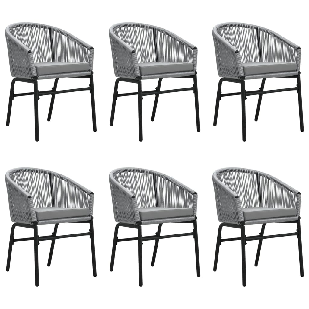 Set da Pranzo da Giardino 7 pz Grigio | homemem39