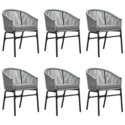 Set da Pranzo da Giardino 7 pz Grigio | homemem39