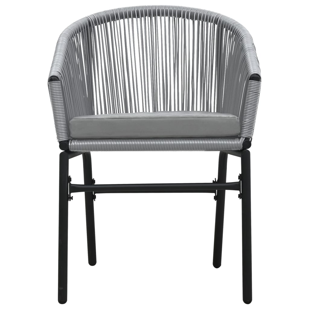 Set da Pranzo da Giardino 7 pz Grigio | homemem39