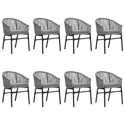 Set Mobili da Pranzo da Giardino 9 pz Antracite | homemem39