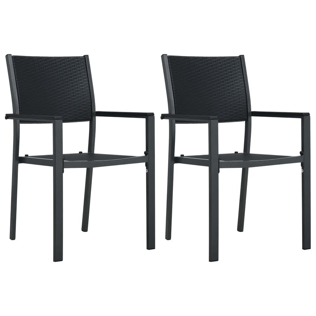 Set da Pranzo da Giardino 3 pz Nero | homemem39