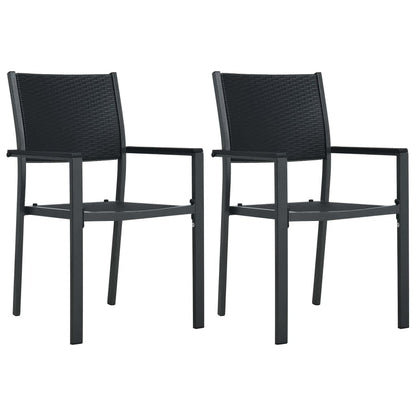 Set da Pranzo da Giardino 3 pz Nero | homemem39