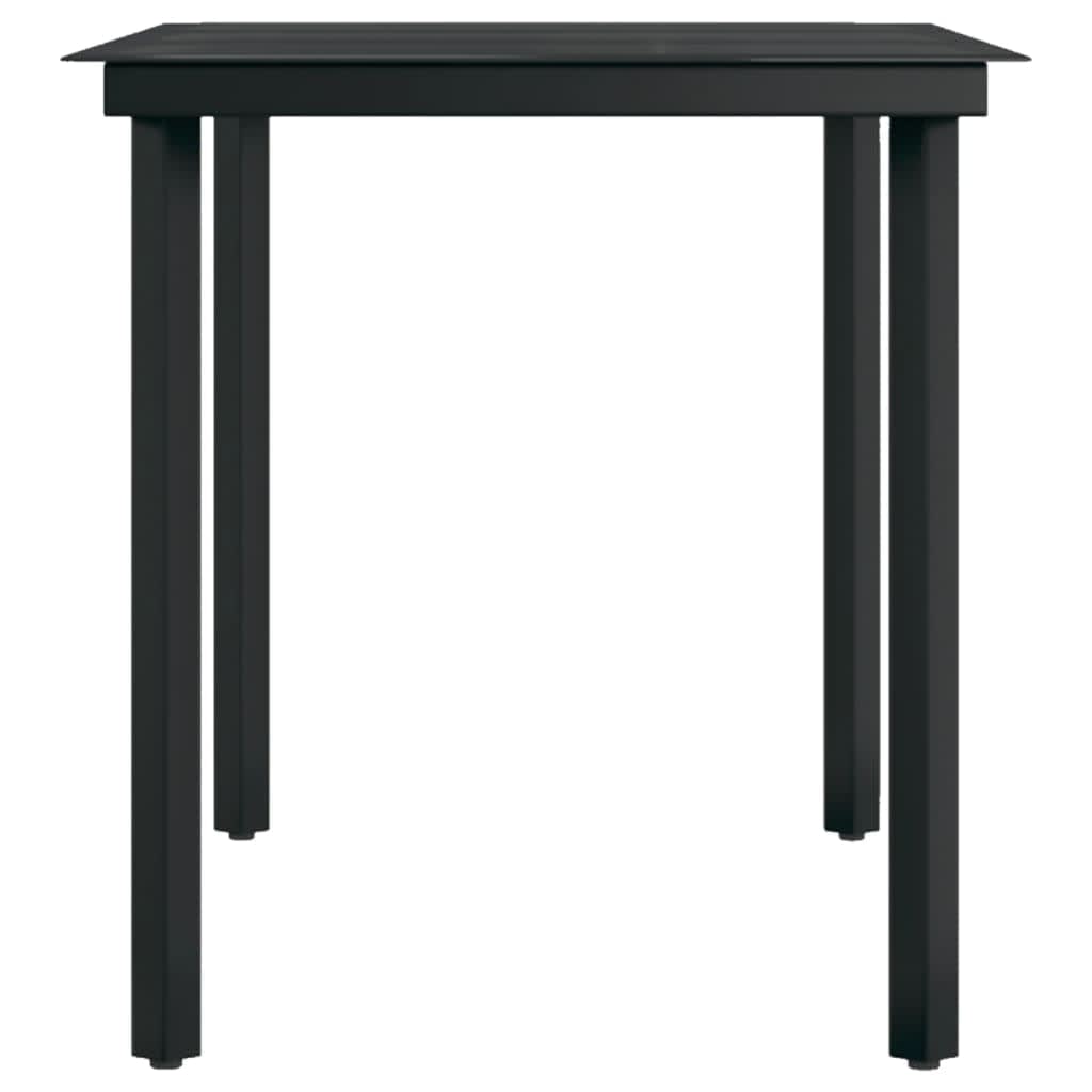 Set da Pranzo da Giardino 7 pz Nero | homemem39