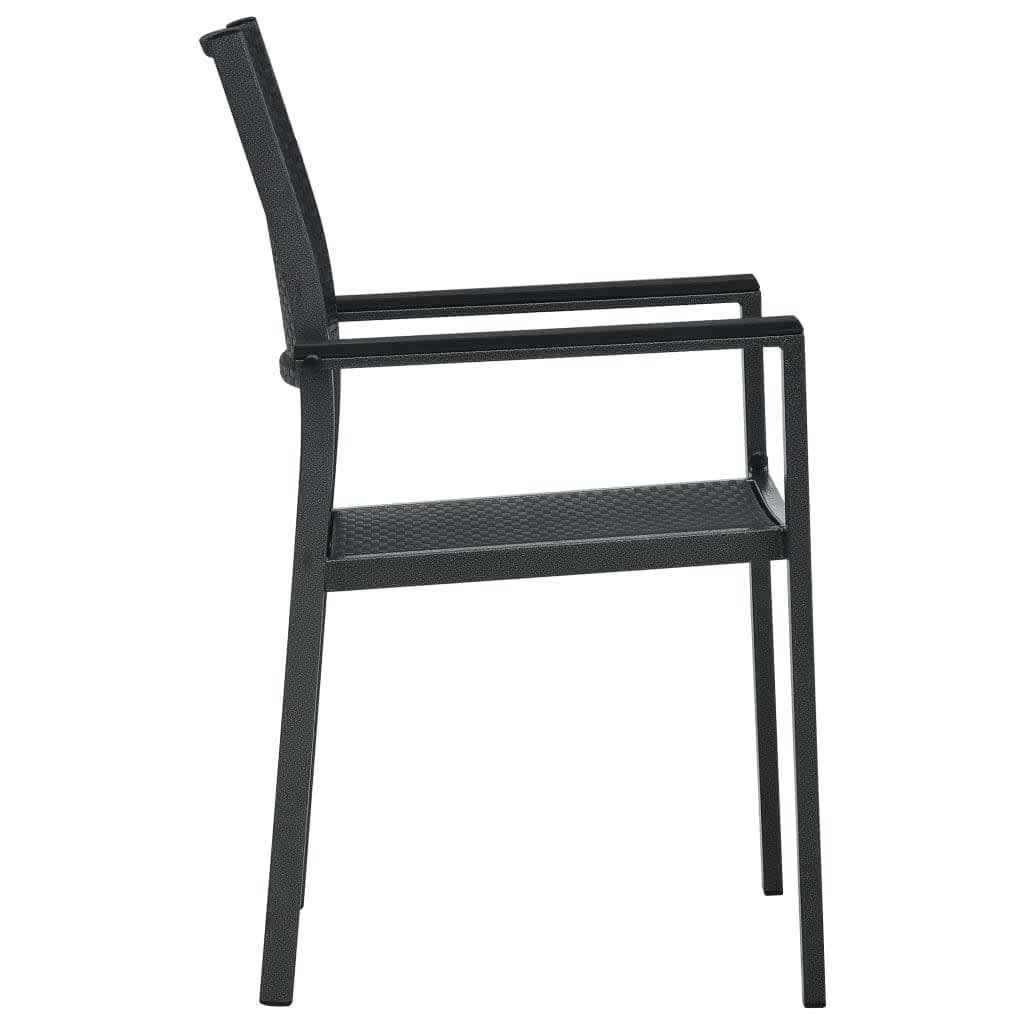 Set Mobili da Pranzo da Giardino 7 pz Nero | homemem39