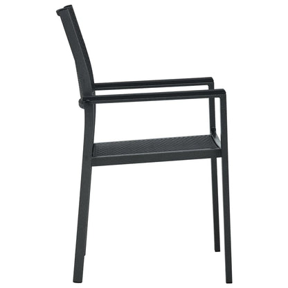 Set Mobili da Pranzo da Giardino 7 pz Nero | homemem39