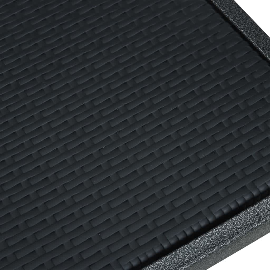 Set Mobili da Pranzo da Giardino 7 pz Nero - homemem39