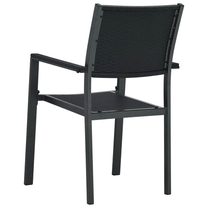 Set da Pranzo da Giardino 9 pz Nero | homemem39