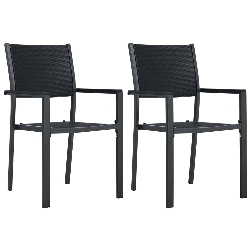 Set da Pranzo da Giardino 3 pz Nero | homemem39