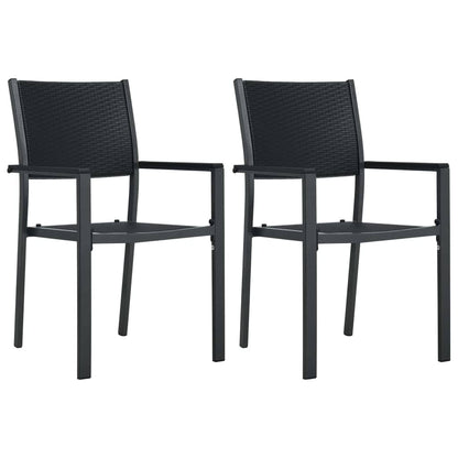 Set da Pranzo da Giardino 3 pz Nero | homemem39