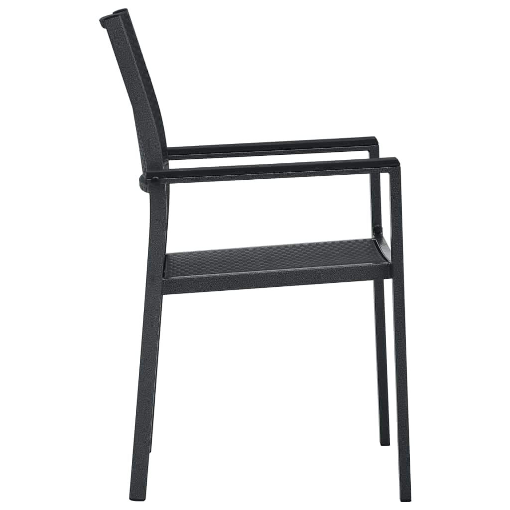 Set da Pranzo da Giardino 3 pz Nero | homemem39