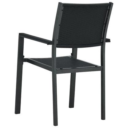 Set da Pranzo da Giardino 3 pz Nero | homemem39