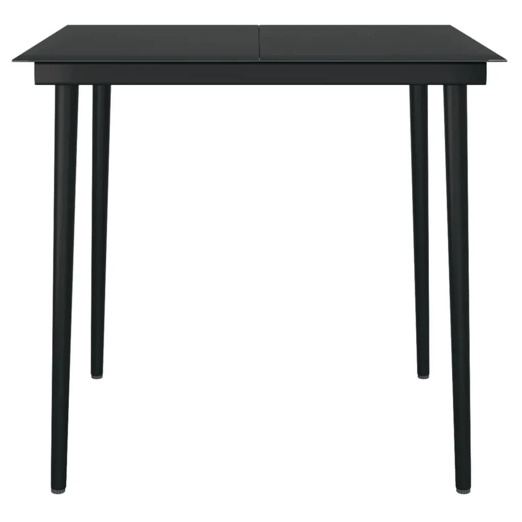 Set da Pranzo da Giardino 3 pz Nero | homemem39