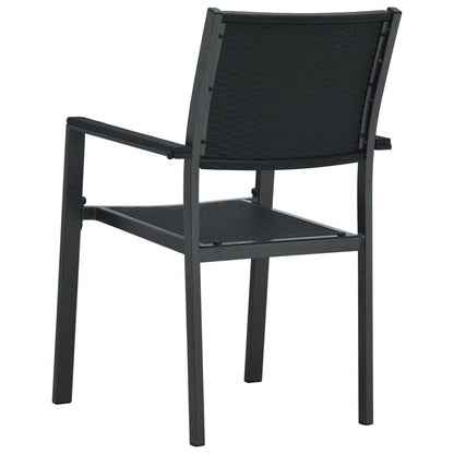 Set da Pranzo da Giardino 5 pz Nero | homemem39