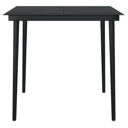 Set da Pranzo da Giardino 5 pz Nero | homemem39