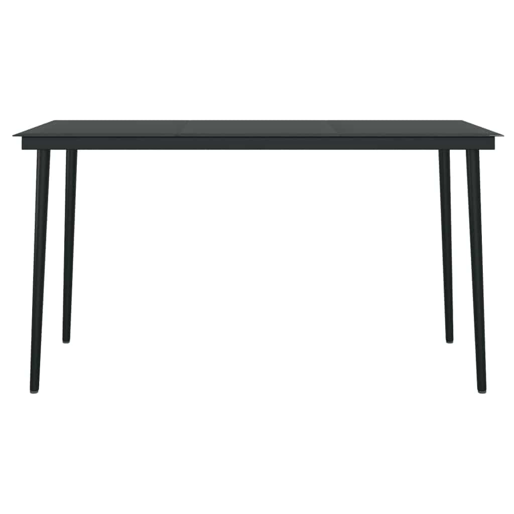 Set da Pranzo da Giardino 5 pz Nero | homemem39
